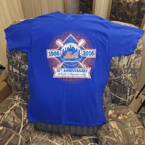 New York Mets 30 year World Series Anniversary Fruit of the Loom Tshirt. Size Lg